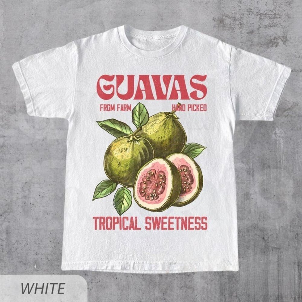Guavas Retro Commercial Graphic Shirt, Vintages Guavas Label T-Shirt - Picture 1 of 5